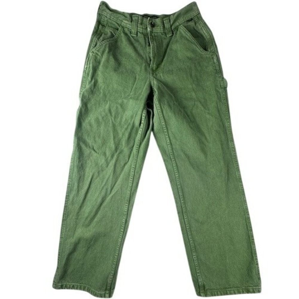 Vans Pants Mens 30 Drill Chore Carpenter Green Loose Fit Canvas Utility Skater